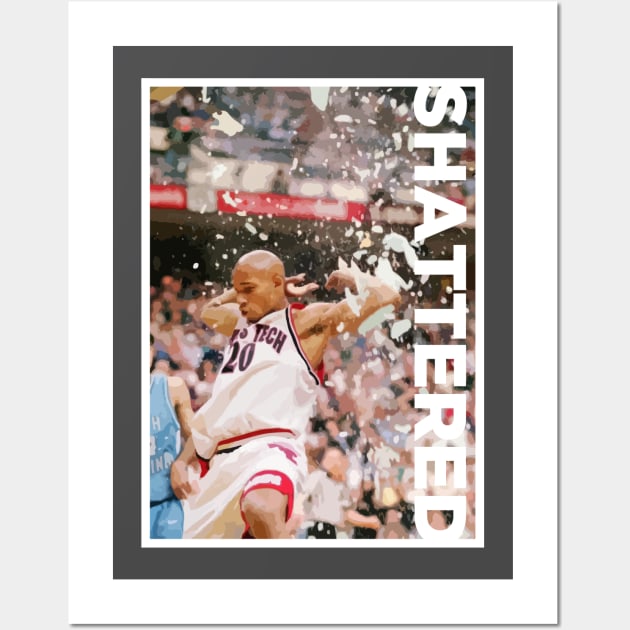 Shattered the Dunk by Darvin Ham Wall Art by Fresh Fly Threads